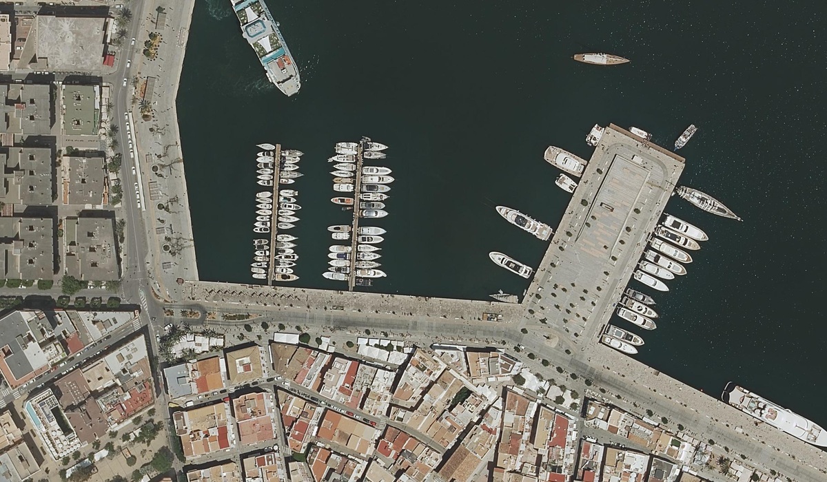 Marina Port Ibiza — aerial